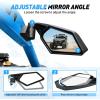 imageNilight UTV Side Mirrors Aluminum X3 Rear View Mirror Upgraded 360 Degree Adjustment Compatible with 2016 2017 2018 2019 2020 2021 2022 2023 Can Am Maverick Turbo RSide Mirror20162023 Maverick X3Aluminum