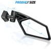 imageNilight UTV Side Mirrors Aluminum X3 Rear View Mirror Upgraded 360 Degree Adjustment Compatible with 2016 2017 2018 2019 2020 2021 2022 2023 Can Am Maverick Turbo RSide Mirror20162023 Maverick X3Aluminum 360