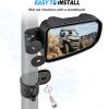 imageNilight UTV Side Mirrors Aluminum X3 Rear View Mirror Upgraded 360 Degree Adjustment Compatible with 2016 2017 2018 2019 2020 2021 2022 2023 Can Am Maverick Turbo RSide Mirror175 inch Round Roll Cage