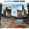 imageNilight UTV Side Mirrors Aluminum X3 Rear View Mirror Upgraded 360 Degree Adjustment Compatible with 2016 2017 2018 2019 2020 2021 2022 2023 Can Am Maverick Turbo RSide Mirror20152023 Polaris Ranger Pro Fit