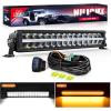 imageNilight 30 Inch LED Light Bar DRL 240W 24800LM AntiGlare Flood Spot Offroad LED Driving Light IP68 w 12AWG DT Connector Wiring Harness for Pickup Truck SUV ATV UTV Boat 4x4 JeepAmber DRL