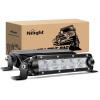 imageNilight 40001FB Bar Super Slim 2PCS 7Inch 30W Flood Driving Fog 3600LM Single Row Off Road led Lights for Jeep2 Style Mounting Brackets 2 Years Warranty Black2PCS 30W Flood Lights