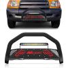imageNilight Bull Bar with Light BarampampLicense Plate Hole Compatible for Ford F150 F150 20042023 Truck Brush Guard Front Bumper Push Bar wGrille Skid Plate Light MountFor Toyota Tundra 19992006Sequoia 20012007