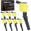 imageNilight Ignition Coil Pack UF413 Fit for Chevy Silverado 1500 2500 HD Tahoe Suburban Avalanche Express Corvette Camaro Impala GMC Yukon Cadillac Escalade Pontiac 53 60L V8 EngineOE 126114248 PcsFit Ford 19982008