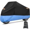 imageNilight Motorcycle Cover All Season Universal Oxford Fabric with LockHole Waterproof Durable UV with Storage Bag ampamp Protective Reflective Strip Fits up to 96quot MotorcycleXXL  108L x 41W x 50H