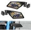 imageNilight UTV Side Mirrors Aluminum X3 Rear View Mirror Upgraded 360 Degree Adjustment Compatible with 2016 2017 2018 2019 2020 2021 2022 2023 Can Am Maverick Turbo RSide Mirror20162023 Maverick X3Aluminum 360