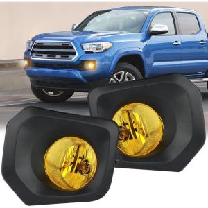 imageNilight Fog Light Assembly Compatible with 2002 2003 2004 Toyota Camry 2005 2006 2007 2008 Corolla Lamp Replacement Clear Lens with 9006 12V 55W Bulbs20162023 Toyota Tacoma Amber