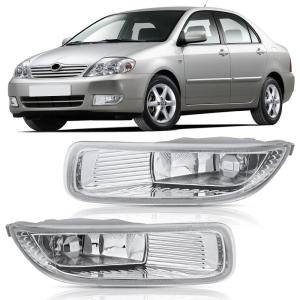 imageNilight Fog Light Assembly Compatible with 2002 2003 2004 Toyota Camry 2005 2006 2007 2008 Corolla Lamp Replacement Clear Lens with 9006 12V 55W BulbsClear