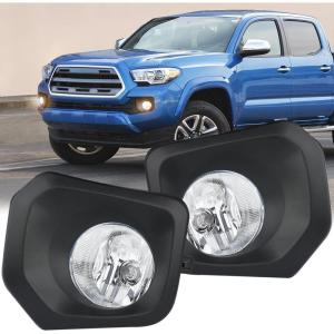 imageNilight Fog Light Assembly Compatible with 2002 2003 2004 Toyota Camry 2005 2006 2007 2008 Corolla Lamp Replacement Clear Lens with 9006 12V 55W Bulbs20162023 Toyota Tacoma Clear
