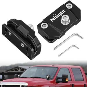 imageNilight LED Light Bar Mounting Bracket 2PCS Universal Adjustable Pillar Hood Fog Pods Work Lamp No Drilling Aluminum Mount Clamp Holder for Truck SUV Pickup Van 4x4 OffRoad BlackBlack