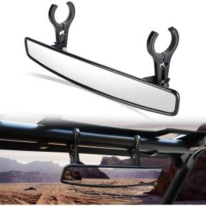 imageNilight UTV Side Mirrors Aluminum X3 Rear View Mirror Upgraded 360 Degree Adjustment Compatible with 2016 2017 2018 2019 2020 2021 2022 2023 Can Am Maverick Turbo RCenter Mirror1752 inch roll bar cages