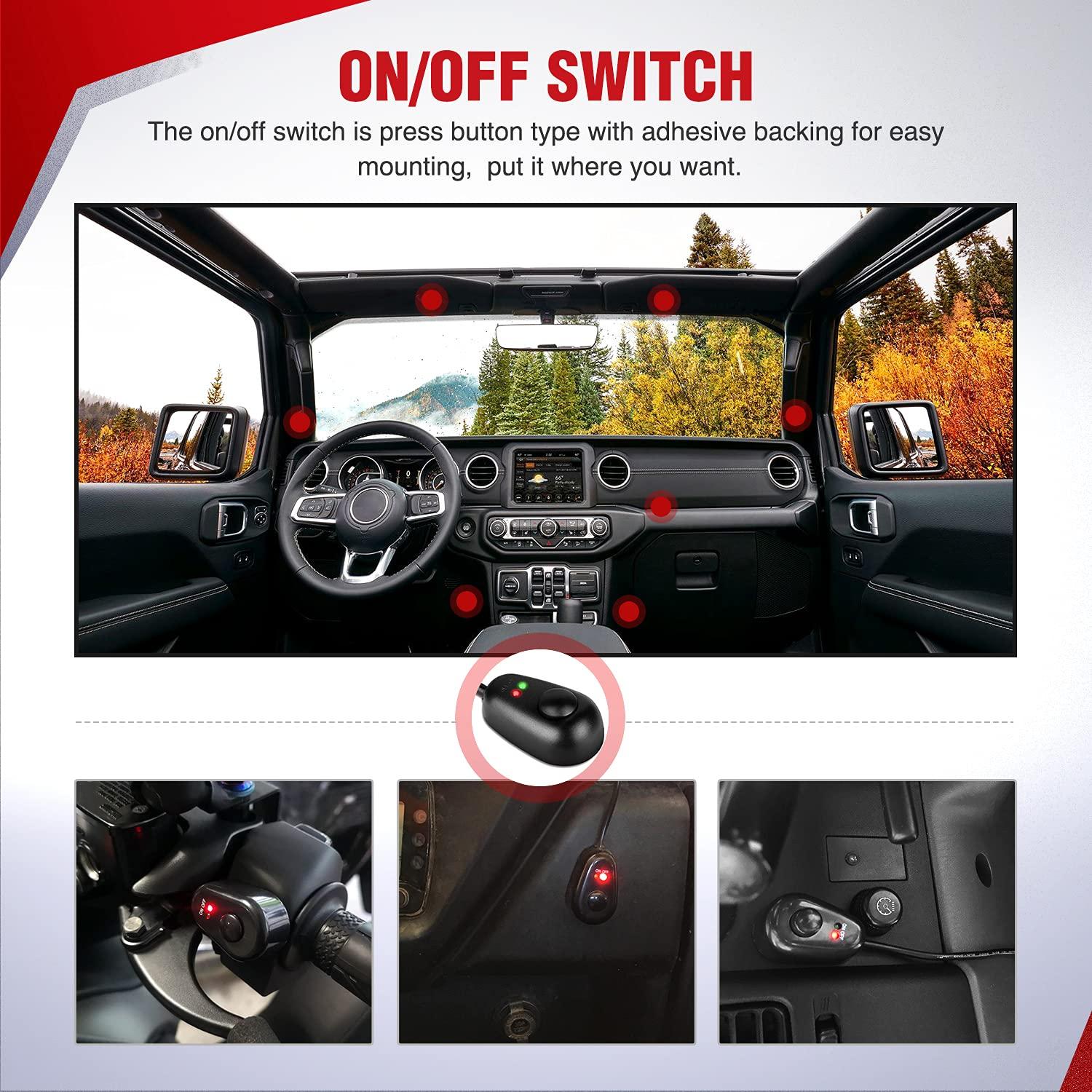 imageNilight  10017W 16AWG DT Connector Wiring Harness Kit LED Light Bar 12V On Off Switch Power Relay Blade Fuse for Off Road Lights LED Work LightONE Lead14AWG Wiring Harness1 Lead