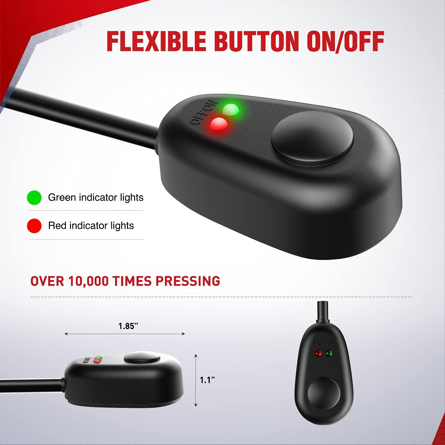 imageNilight  10017W 16AWG DT Connector Wiring Harness Kit LED Light Bar 12V On Off Switch Power Relay Blade Fuse for Off Road Lights LED Work LightONE Lead14AWG Wiring Harness1 Lead