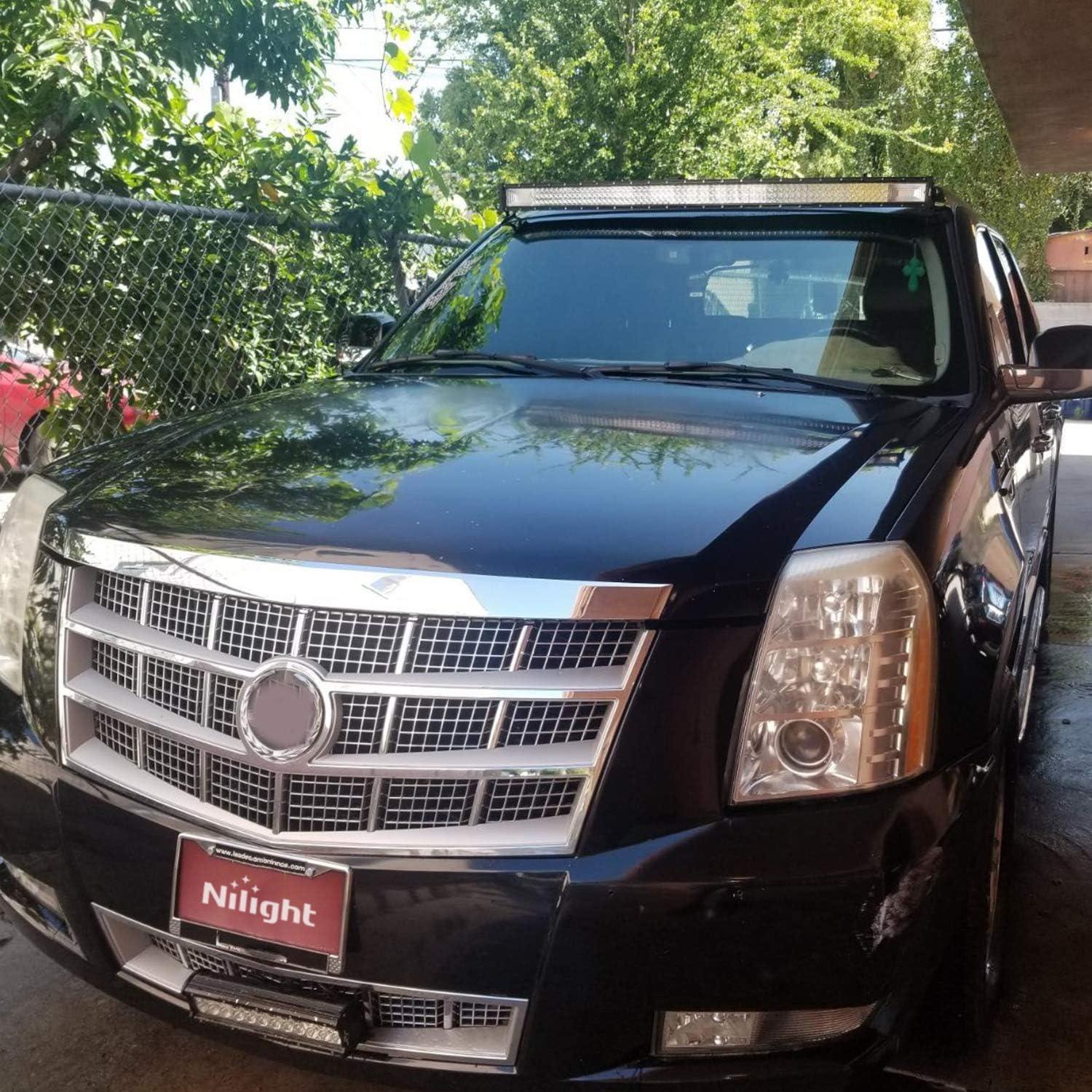 imageNilight  18018CA LED Light Bar 42Inch 648W Triple Row Flood Spot Combo Led Bar 43000LM Driving Lights Super Bright Led Off Road Lights for Trucks Jeep UTV ATV Boat2 Years Warranty42Inch Triple Row Lights