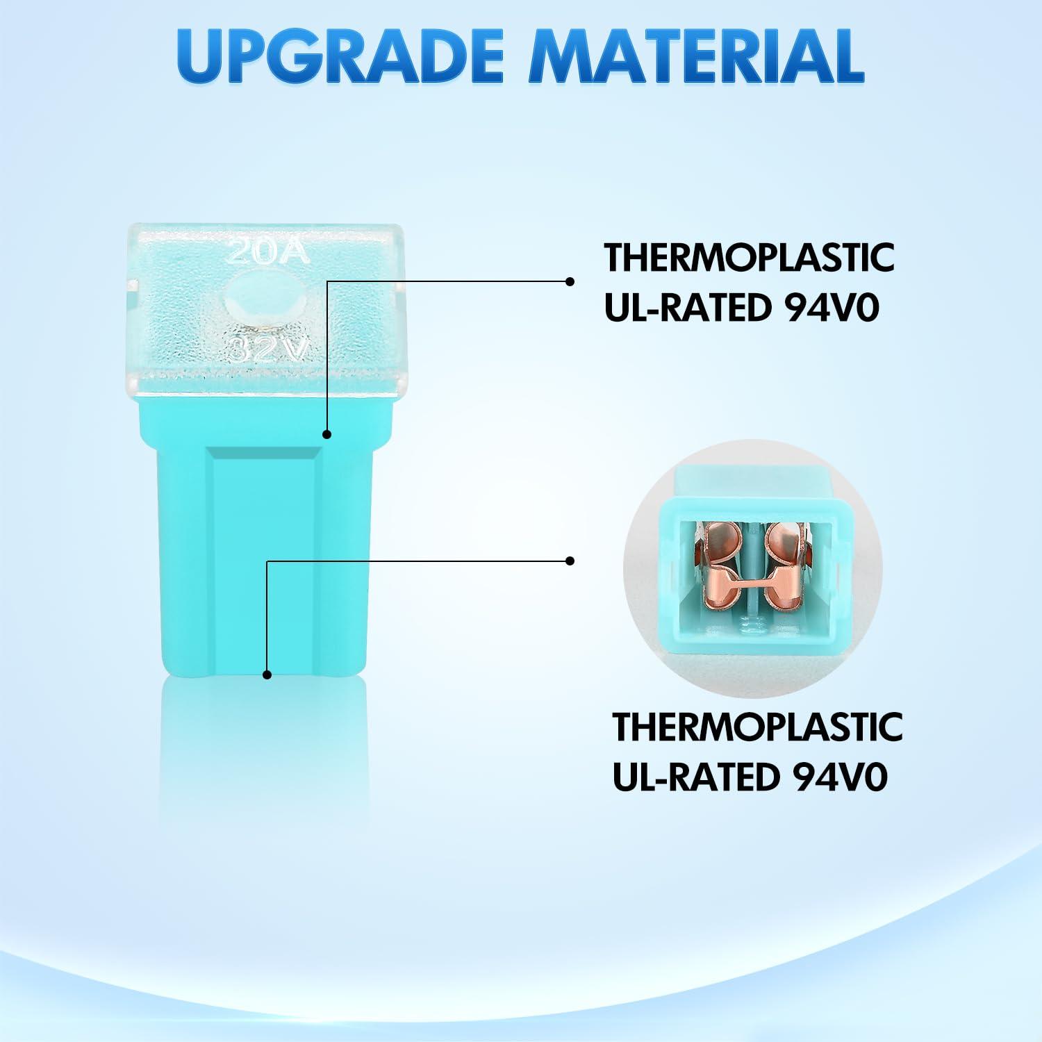 imageNilight  50018R 240pcs Standard and Mini Blade Fuses Set5A 75A 10A 15A 20A 25A 30A ATC APR ATO ATS Standard and ATM APM Mini Automotive Blade Fuse Assortment Kit BlackSliverPinkGreen30PCS Jcase Box Fuses