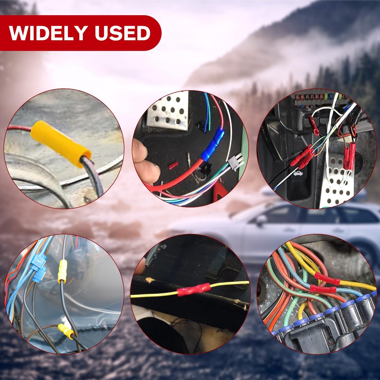 imageNilight  50027R 250 PCS Heat Shrink Spade Connectors Quick Disconnect Wire Connectors Electrical Spade Terminals Heat Shrink Fully Insulated Male and Female Wire Spade Connectors2 Years Warranty200PCS Insulated Butt Connectors