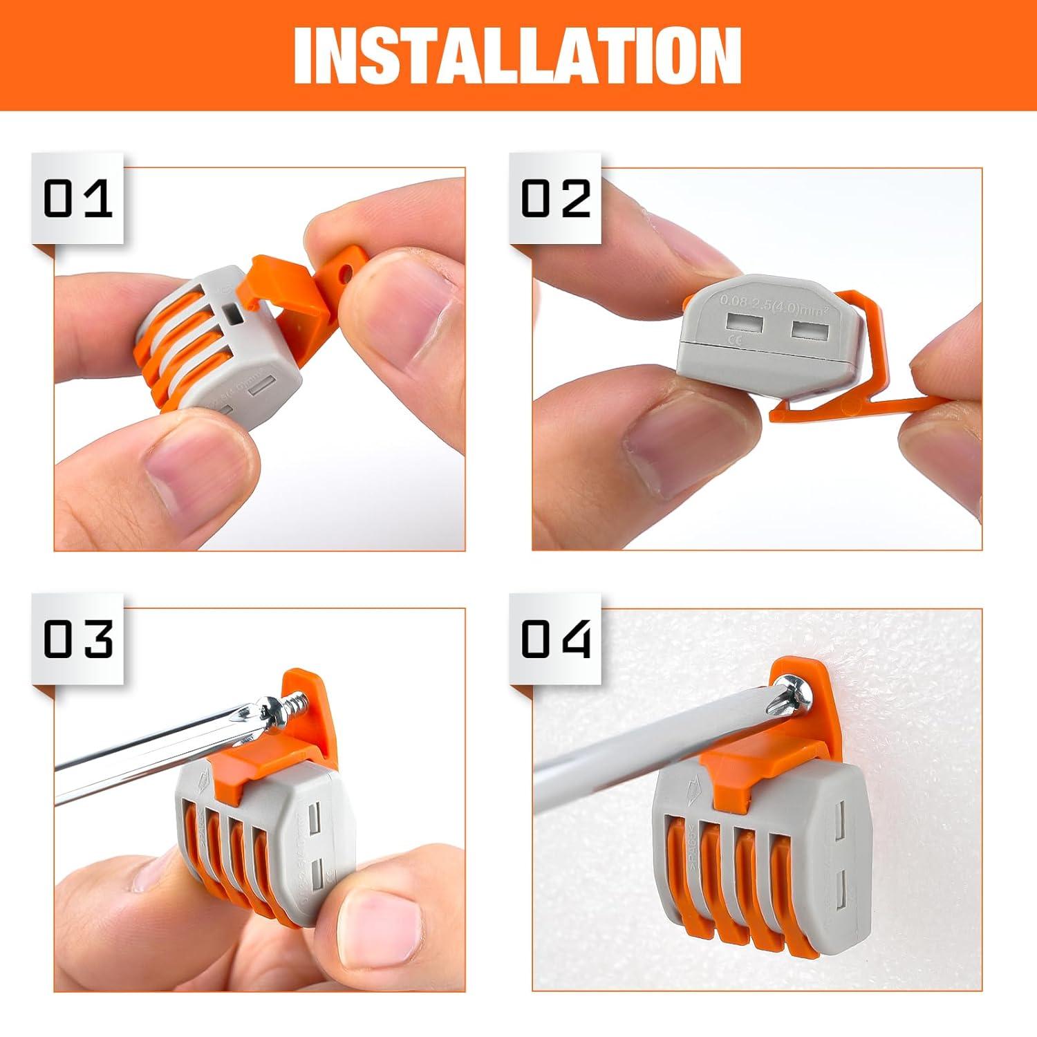 imageNilight  50036R Closed End Crimp Terminal 300 pcs 221616141210 Gauge Nylon Wire Connector Kit2 Years Warranty115Pcs Lever Wire Connectors