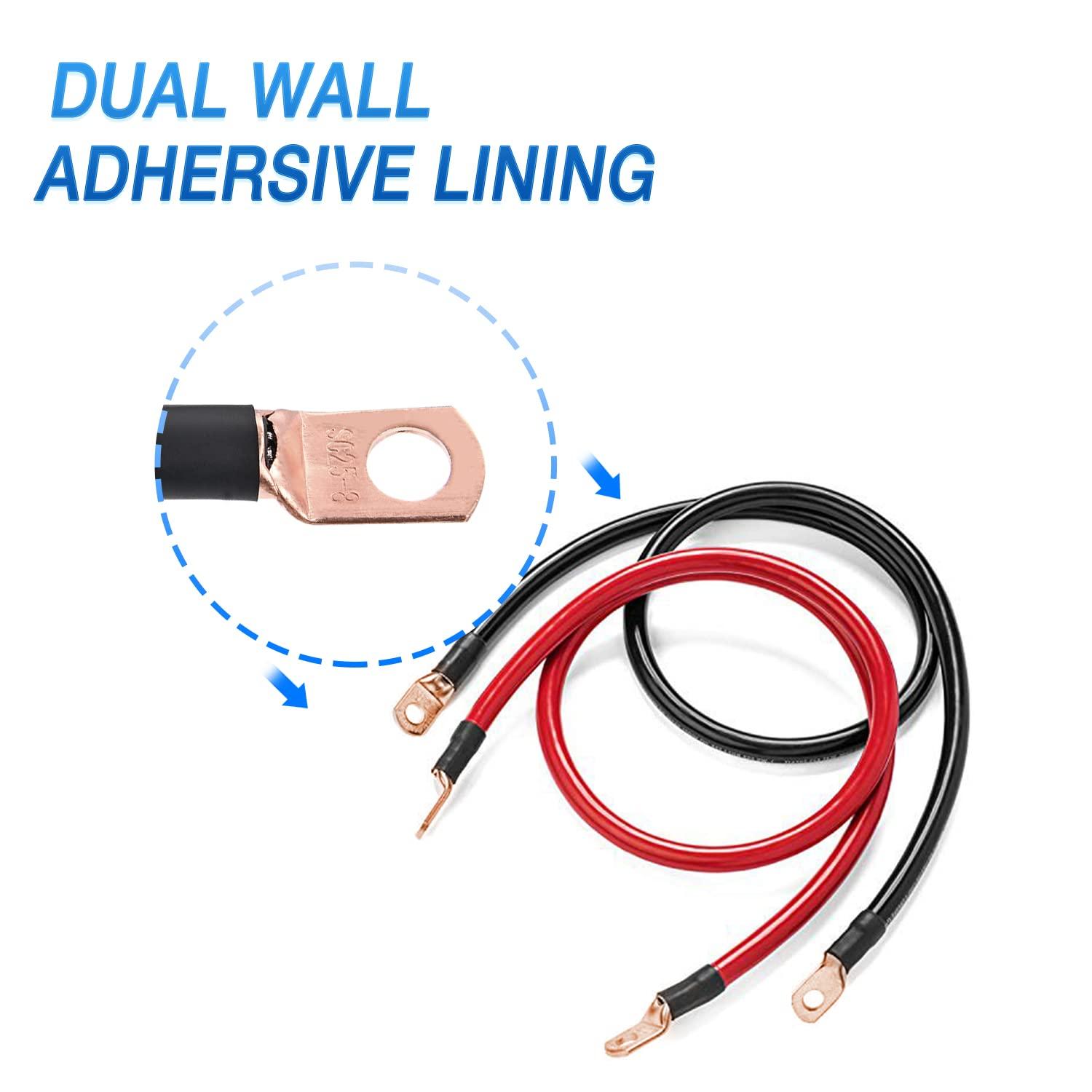 imageNilight  50036R Closed End Crimp Terminal 300 pcs 221616141210 Gauge Nylon Wire Connector Kit2 Years Warranty150PCS Copper Wire Lugs