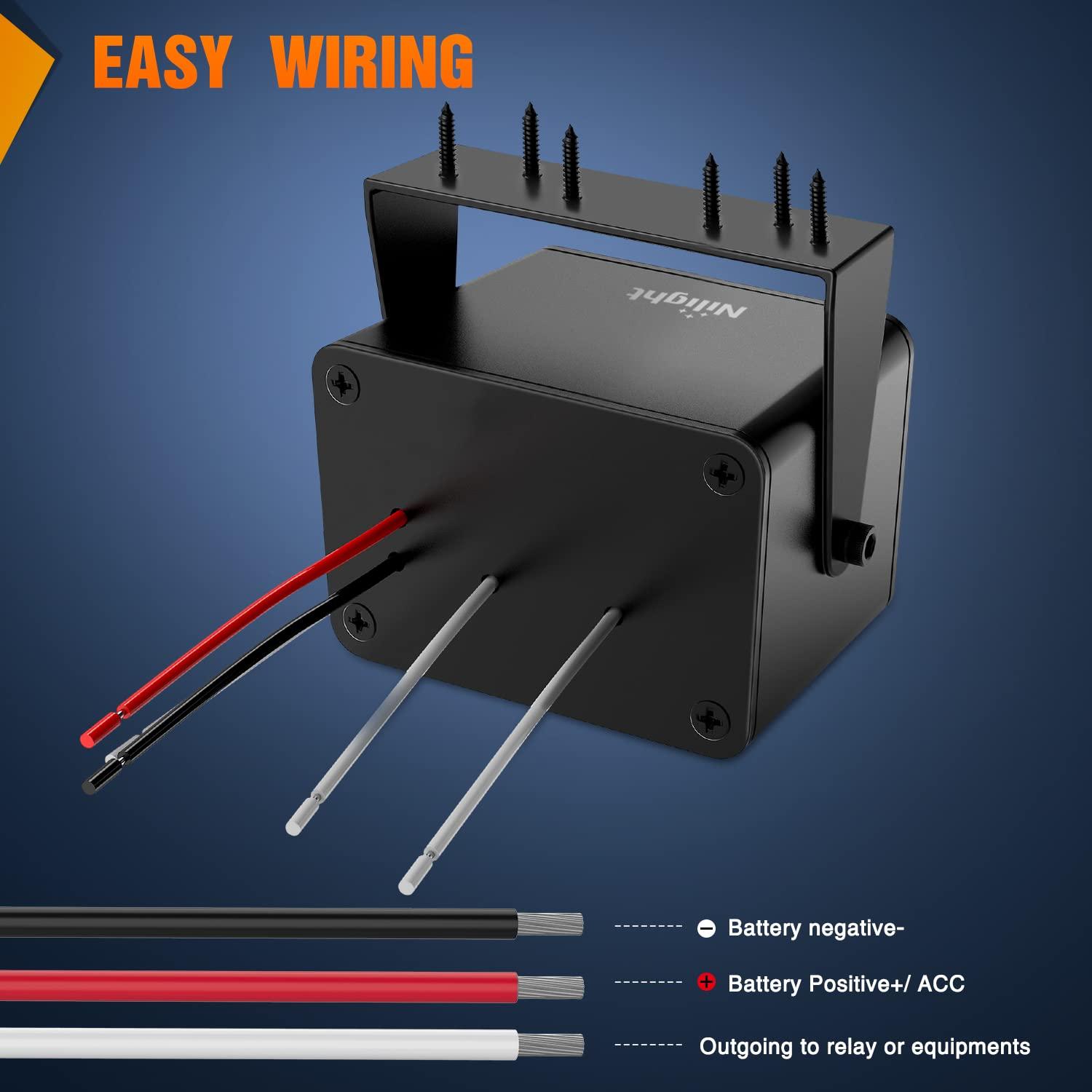 imageNilight  90116C 2 Gang Rocker Switch Panel with 48 Amp Dual USB Charger Voltmeter Waterproof 12V24V DC Rocker Switch with Night Glow Stickers for CarsTrucks Boats RVsBlueBlueBox