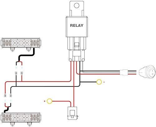 imageNilight  ZH003 20Inch 126W Spot Flood Combo Led Light Bar 4PCS 4Inch 18W Spot LED Pods Fog Lights for Jeep Wrangler Boat Truck Tractor Trailer OffRoad 2 Years Warranty22Inch Light  Wiring Harness