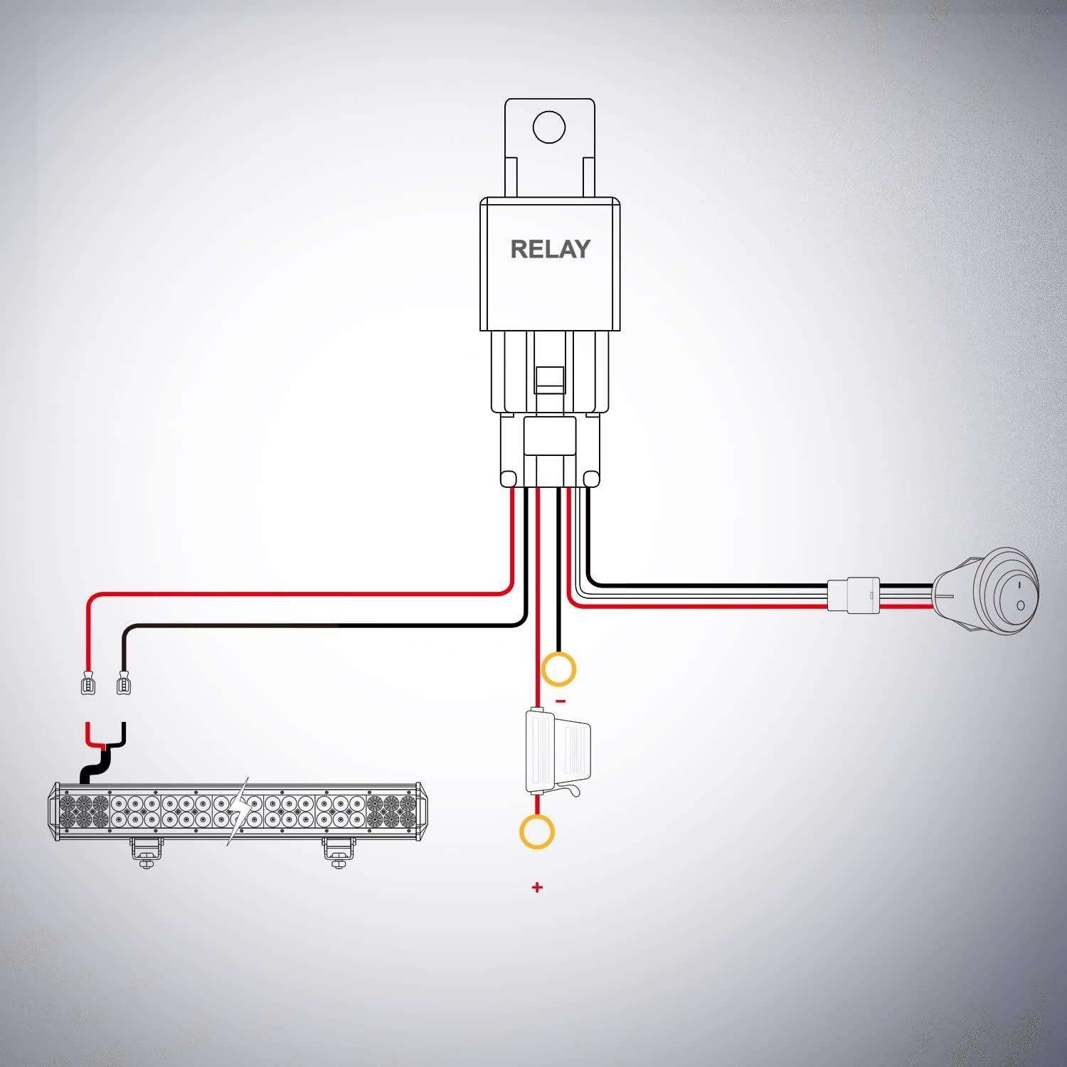 imageNilight  ZH006 LED Light Bar 20 Inch 126W Spot Flood Combo Led Off Road Lights with 16AWG Wiring Harness KitOne Lead 2 Years Warranty20Inch 288W Lights  Wiring Harness