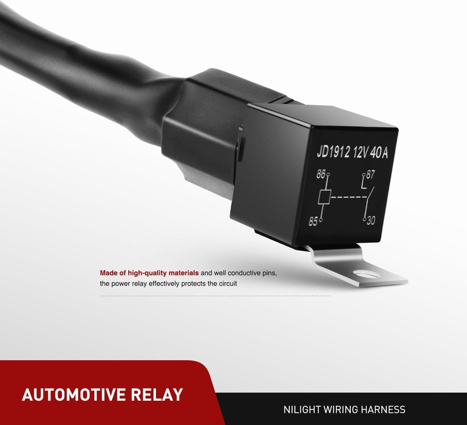 imageNilight  ZH410 32Inch 180W Curved LED Light Bar Work Light Spot Flood Combo Offroad Driving Lights with 16AWG Wiring Harness Kit 2 Year Warranty22Inch 120W Light Wiring Harness