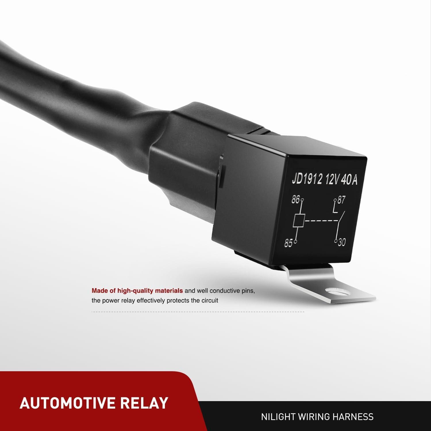 imageNilight  ZH410 32Inch 180W Curved LED Light Bar Work Light Spot Flood Combo Offroad Driving Lights with 16AWG Wiring Harness Kit 2 Year Warranty50Inch Curved Light with Wiring Harness