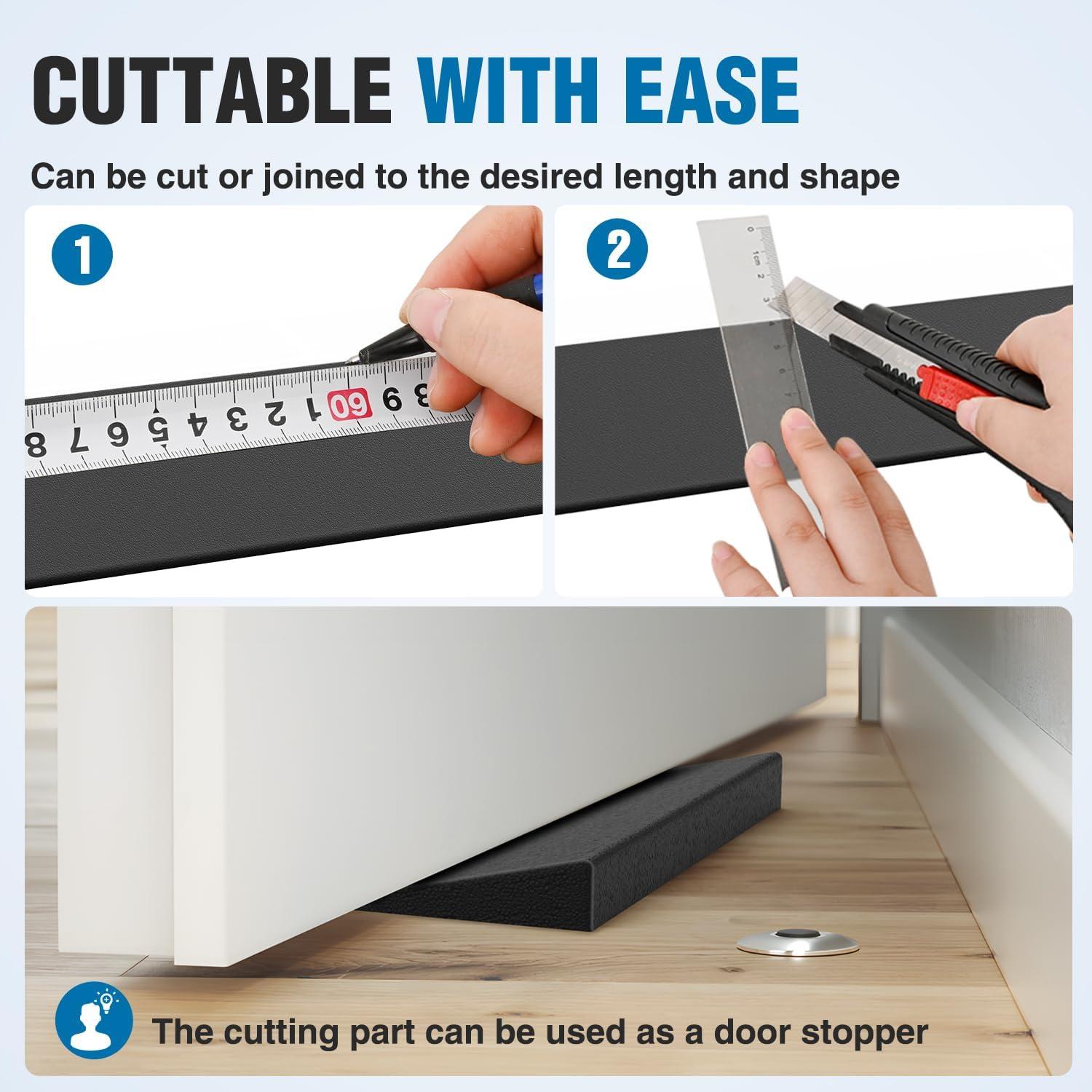 imageNilight 06quot Rise Threshold Ramp for doorways 394quot Wide Low Profile Cuttable Rubber Wheelchair Access Door Ramp for Doorway Curb Home Steps Bathroom12 Rise