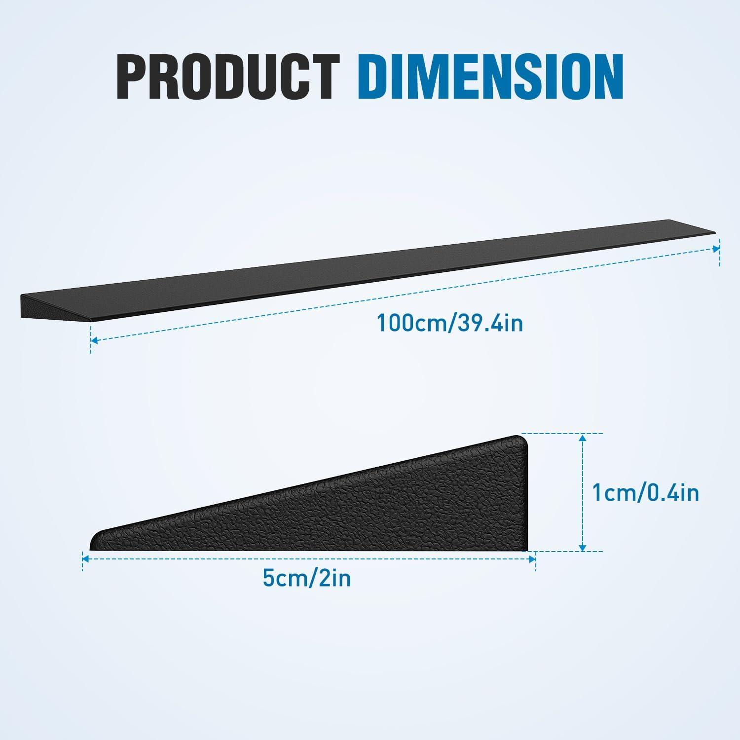 imageNilight 06quot Rise Threshold Ramp for doorways 394quot Wide Low Profile Cuttable Rubber Wheelchair Access Door Ramp for Doorway Curb Home Steps Bathroom04 Rise