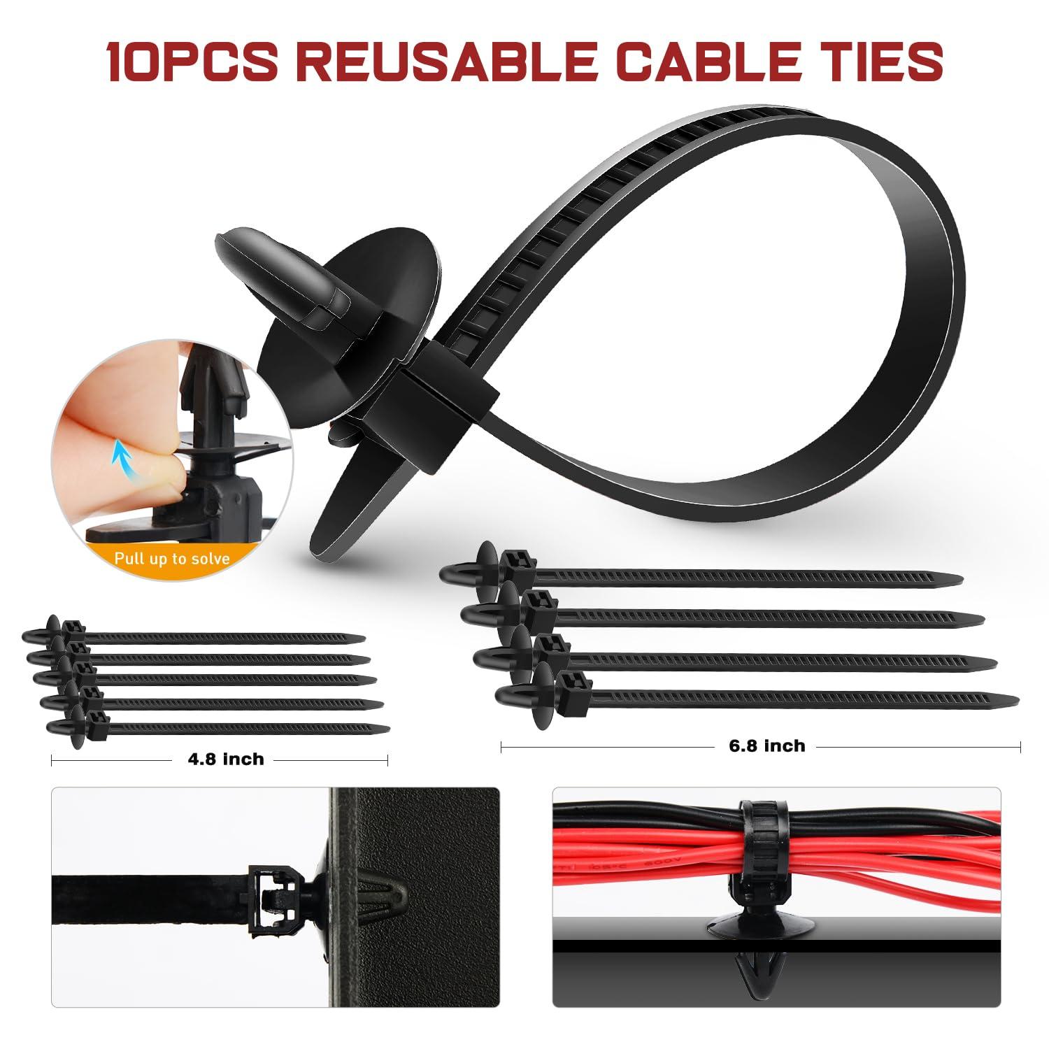 imageNilight 1115Pcs Car Push Retainer Clips Auto Fasteners Kit 32 Most Popular Sizes Nylon Bumper Fender Rivets with 5 Fasteners Remover 10 Cable Ties for Toyota GM Ford Honda Chevy855Pcs