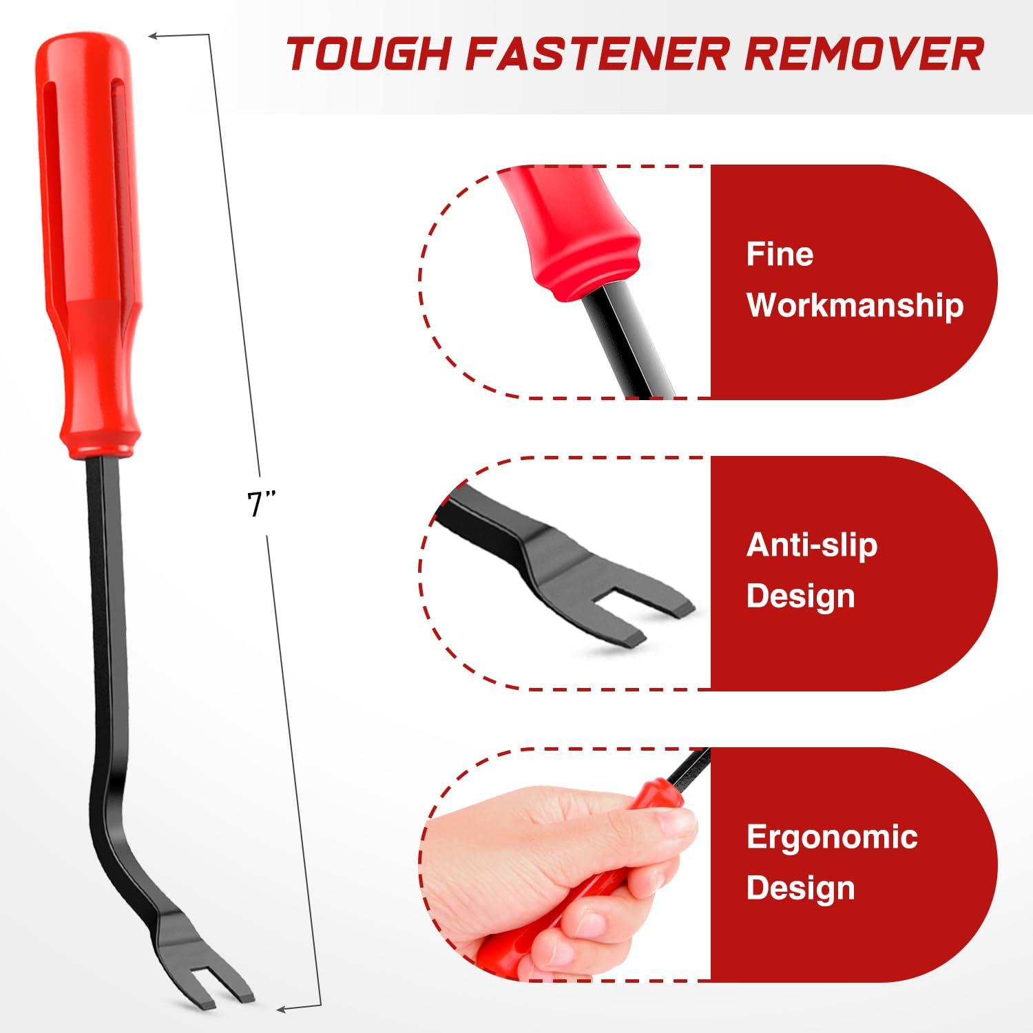 imageNilight 1115Pcs Car Push Retainer Clips Auto Fasteners Kit 32 Most Popular Sizes Nylon Bumper Fender Rivets with 5 Fasteners Remover 10 Cable Ties for Toyota GM Ford Honda Chevy180Pcs1tool