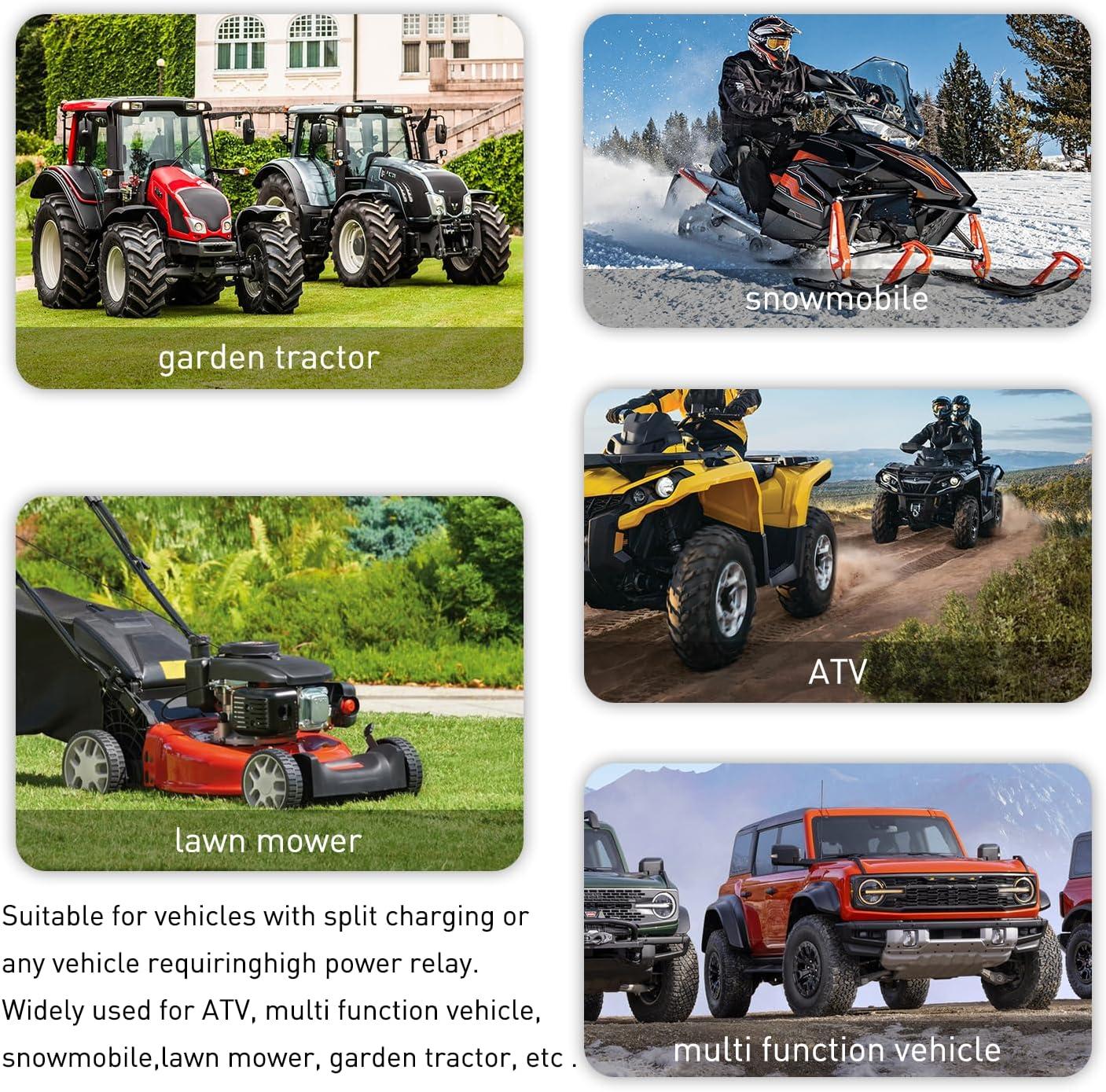 imageNilight 120A Starter Relay 4 Pin Split Relays Switch 12V Continuous Heavy Duty SPST High Current 4 Terminal Car Starter On Off Control for Automotive Car Truck RV Camper200A2PC