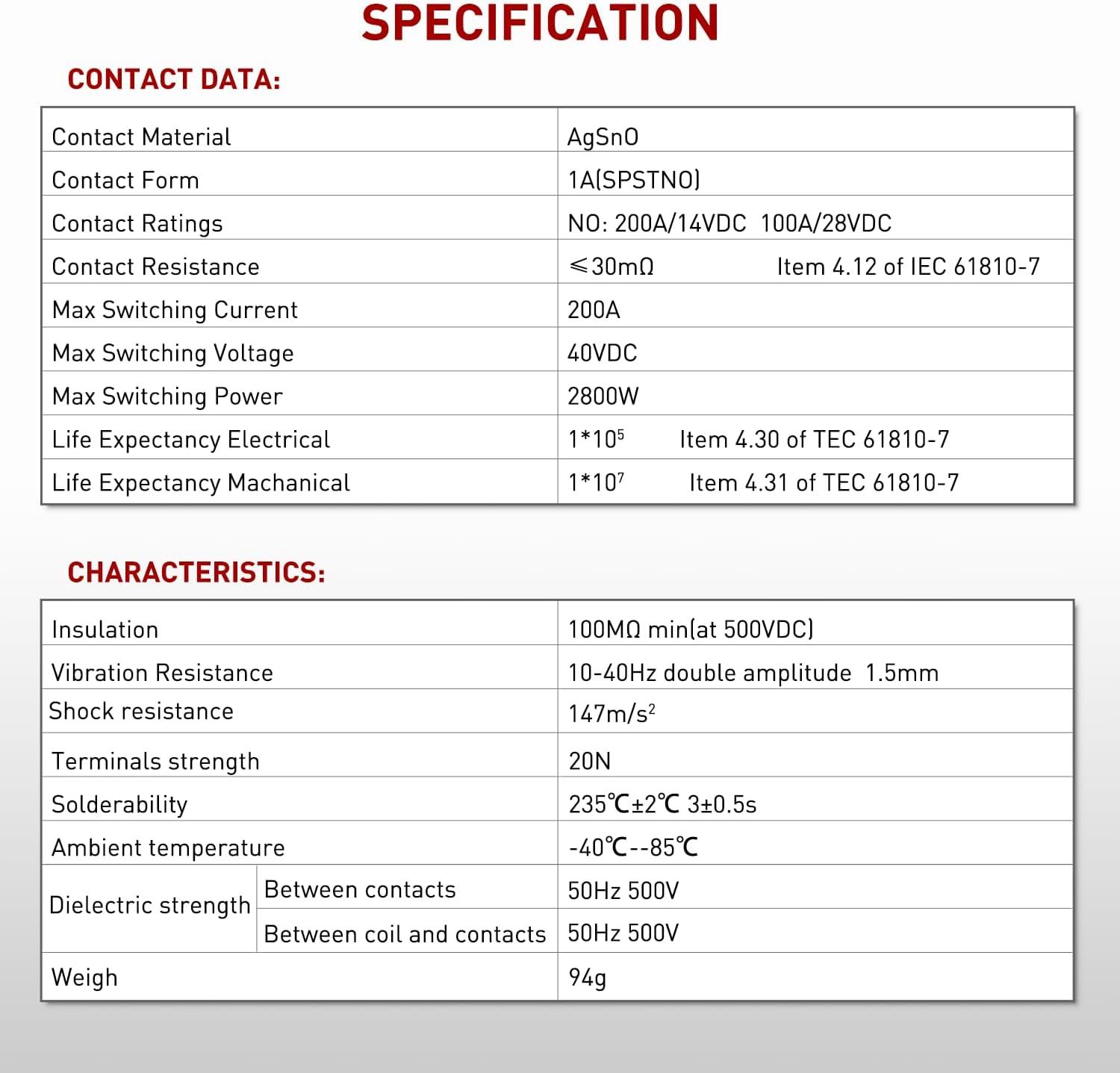 imageNilight 120A Starter Relay 4 Pin Split Relays Switch 12V Continuous Heavy Duty SPST High Current 4 Terminal Car Starter On Off Control for Automotive Car Truck RV Camper200A1PC