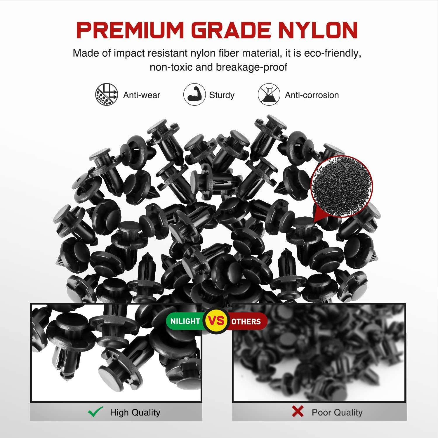 imageNilight 120PCS Car Retainer Clips Fastener Remover 6mm 76mm 8mm 88mm10mm Expansion Screws Replacement Kit Bumper Push Rivet Clips for GM Ford Honda Chrysler 1 PC Fastener RemoverFor Subaru