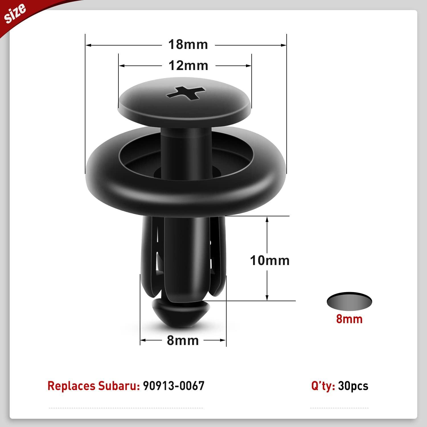 imageNilight 120PCS Car Retainer Clips Fastener Remover 6mm 76mm 8mm 88mm10mm Expansion Screws Replacement Kit Bumper Push Rivet Clips for GM Ford Honda Chrysler 1 PC Fastener RemoverFor Subaru