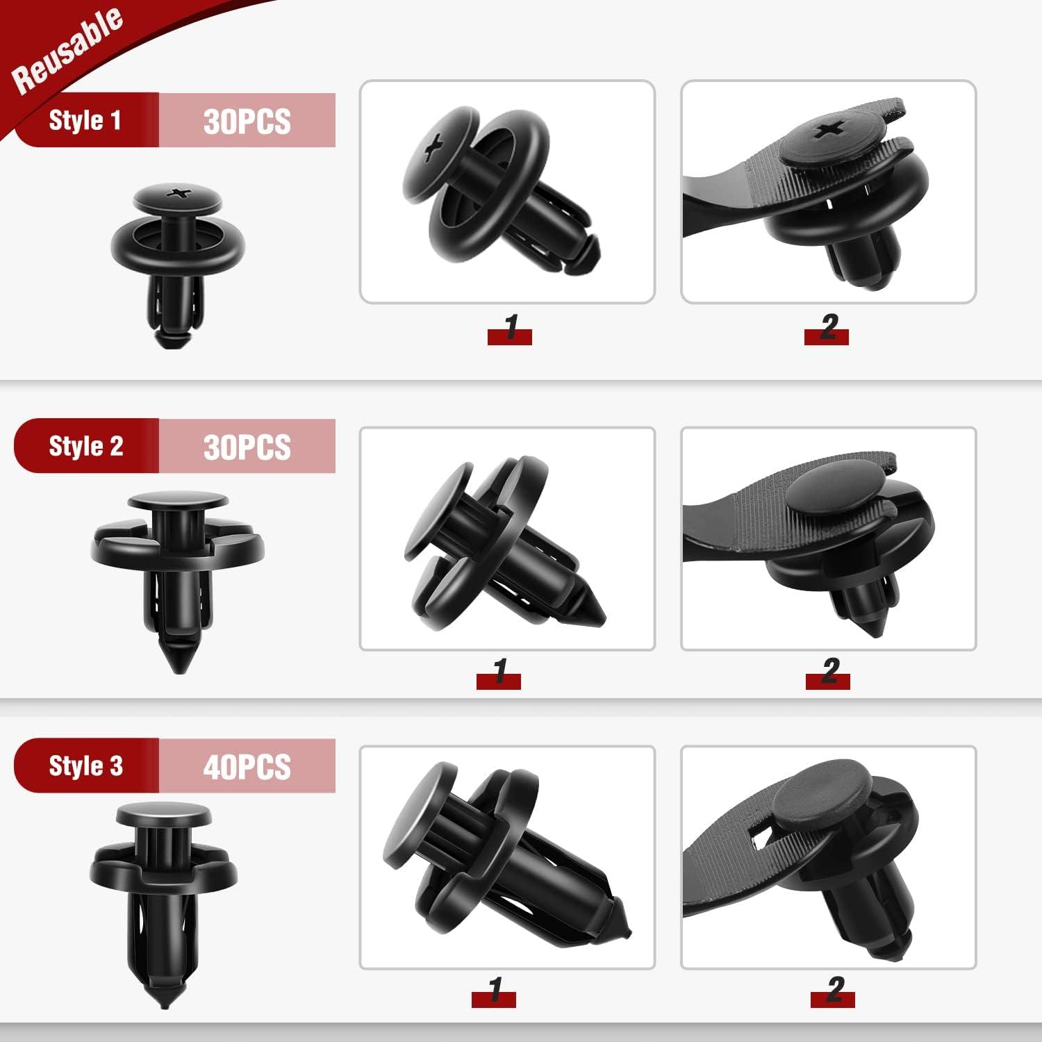 imageNilight 120PCS Car Retainer Clips Fastener Remover 6mm 76mm 8mm 88mm10mm Expansion Screws Replacement Kit Bumper Push Rivet Clips for GM Ford Honda Chrysler 1 PC Fastener RemoverFor Subaru