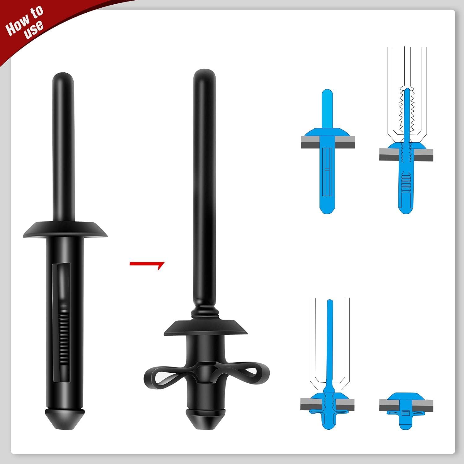 imageNilight 120PCS Car Retainer Clips Fastener Remover 6mm 76mm 8mm 88mm10mm Expansion Screws Replacement Kit Bumper Push Rivet Clips for GM Ford Honda Chrysler 1 PC Fastener RemoverFor Jeep Chrysler Ford GMC