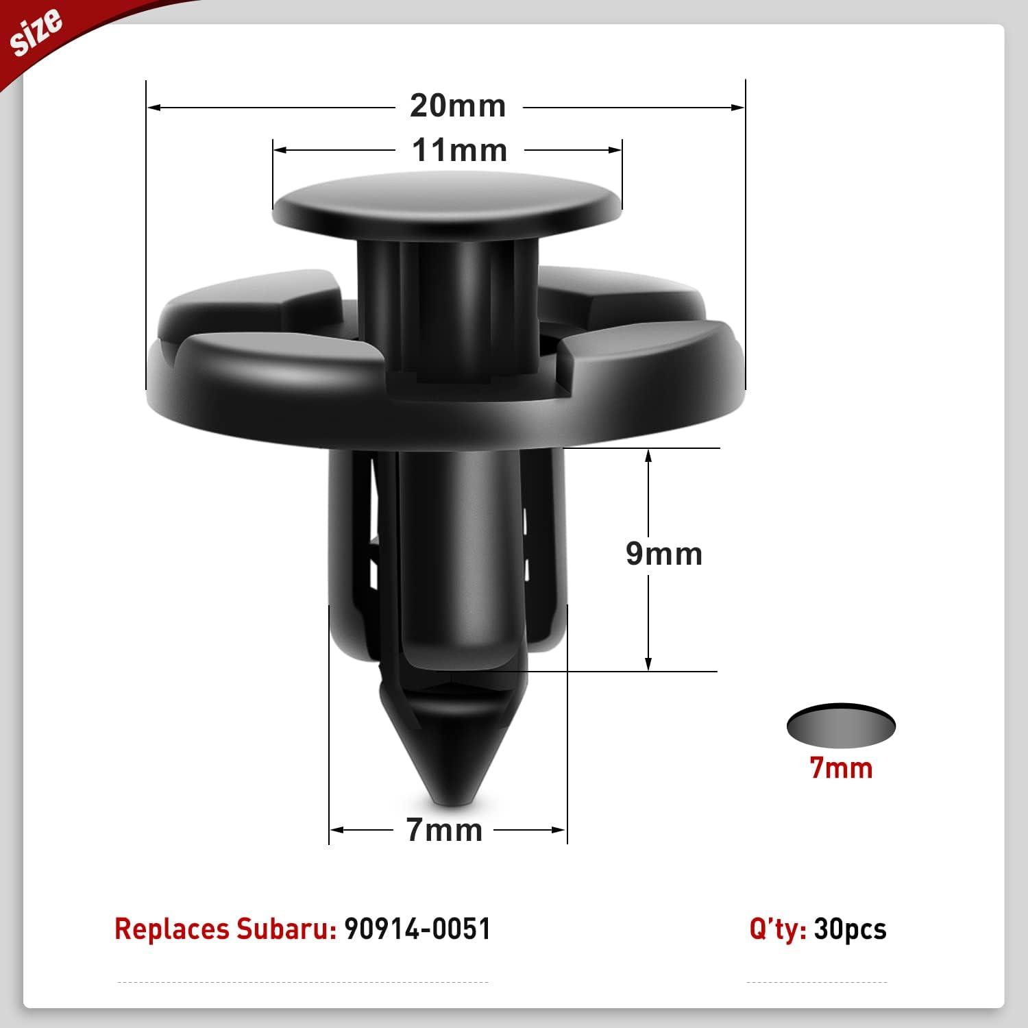 imageNilight 120PCS Car Retainer Clips Fastener Remover 6mm 76mm 8mm 88mm10mm Expansion Screws Replacement Kit Bumper Push Rivet Clips for GM Ford Honda Chrysler 1 PC Fastener RemoverFor Subaru