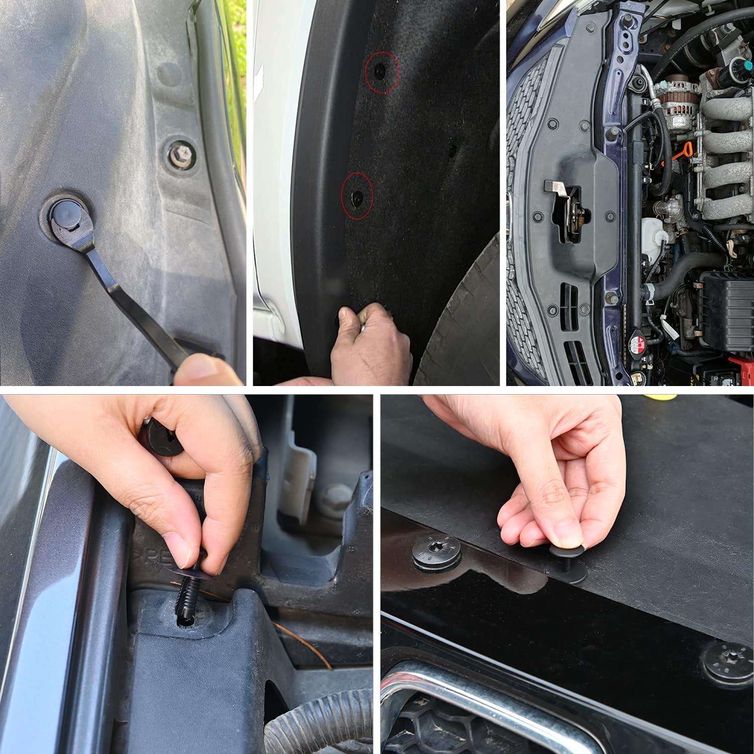 imageNilight 120PCS Car Retainer Clips Fastener Remover 6mm 76mm 8mm 88mm10mm Expansion Screws Replacement Kit Bumper Push Rivet Clips for GM Ford Honda Chrysler 1 PC Fastener RemoverFor GM BMW Honda MercedesBenz