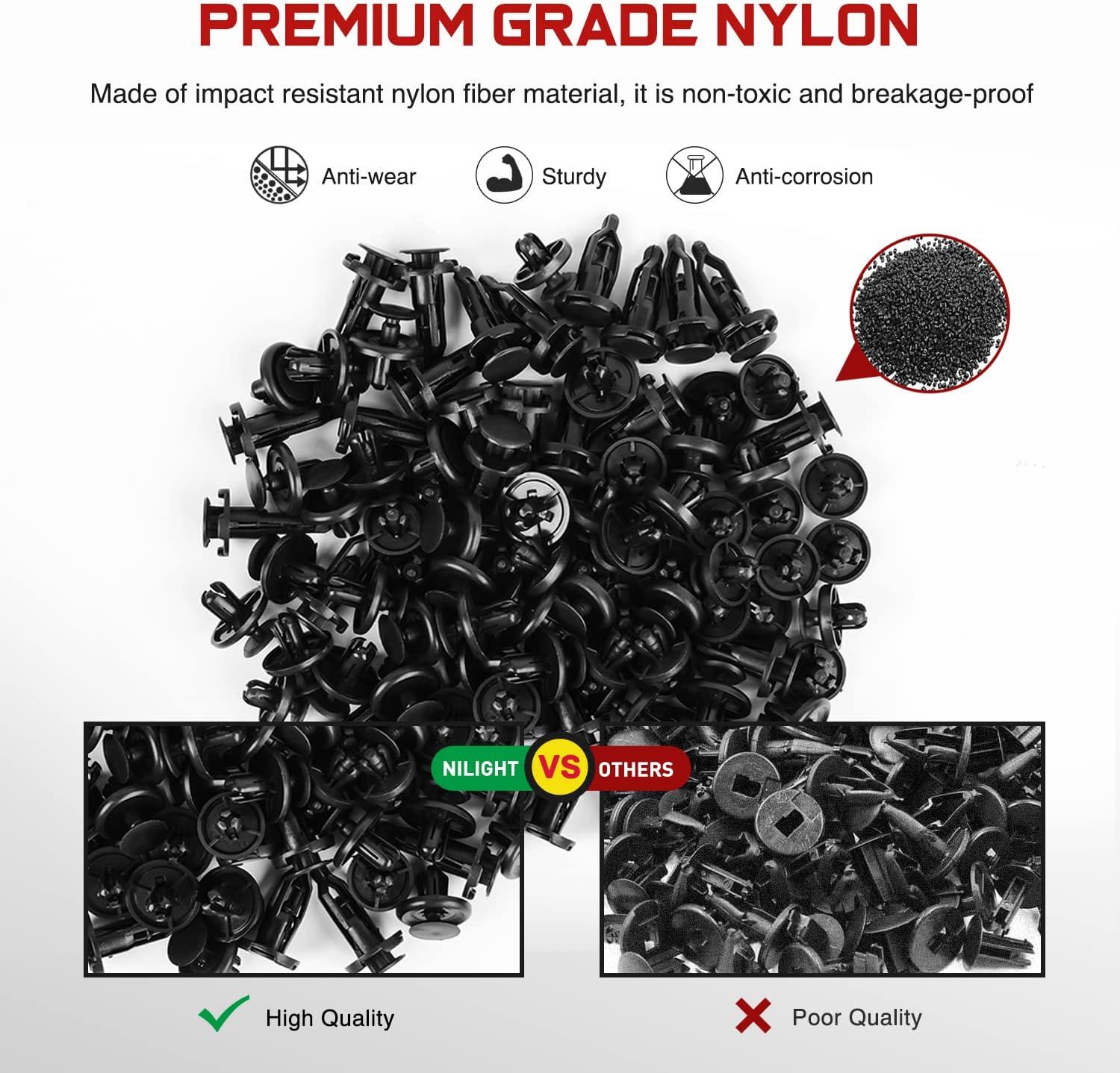 imageNilight 120PCS Car Retainer Clips Fastener Remover 6mm 76mm 8mm 88mm10mm Expansion Screws Replacement Kit Bumper Push Rivet Clips for GM Ford Honda Chrysler 1 PC Fastener RemoverFor GM Toyota Lexus