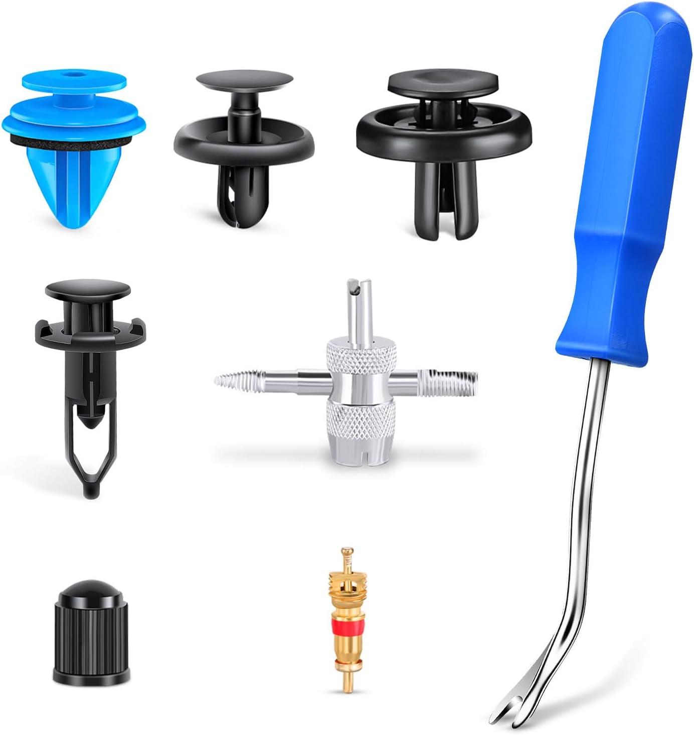 imageNilight 121PCS Car Bumper Retainer Clips 6mm 65mm 7mm 8mm 95mm 98mm Expansion Screws Replacement Kit Door Trim Panel Clips Bumper Push Rivet Clips for Toyota Honda GM Mazda 2 Years Warranty