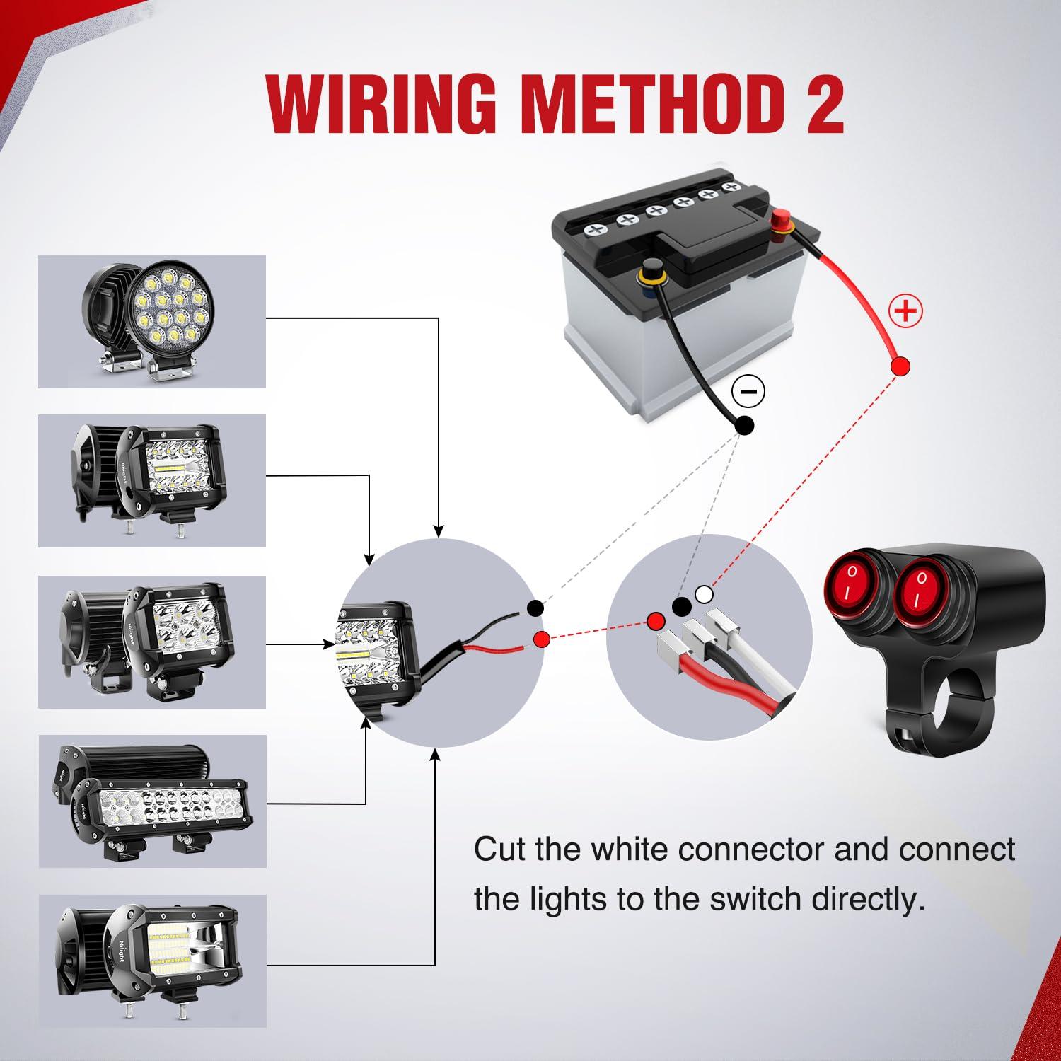 imageNilight 12V Motorcycle Fuse Box 20A Low Profile Terminal Block Holder wLED Indicator 4 Circuits Protection Battery Relay for Cars Motorcycles ATV UTV 12 Volt VehiclesMotorcycle Handlebar SwitchDual Control