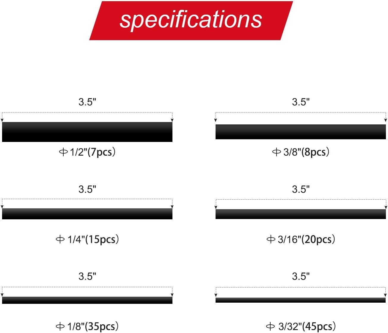 imageNilight 130 Pcs 31 Heat Shrink Tubing Kit Dual Wall Adhesive Sleeve Tube Electrical Wire Cable Wrap Tube Assortment with Storage Case for DIY130Pcs 31 Dual Wall Tubing