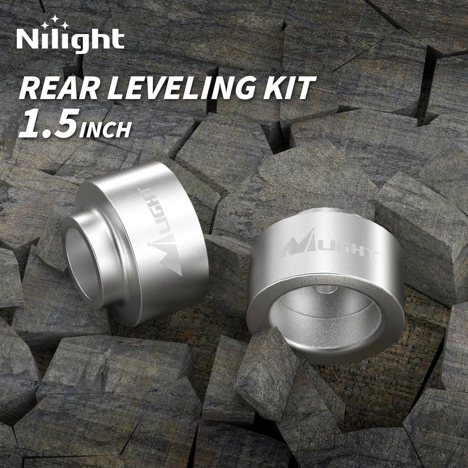 imageNilight 15inch Rear Leveling Kit for 20092023 Ram 1500 2018 2019 2020 2021 2022 202320002020 Tahoe Suburban Yukon 150020022013 Avalanche 1500 2WD 4WD Rear Raise Suspension Strut Spacers