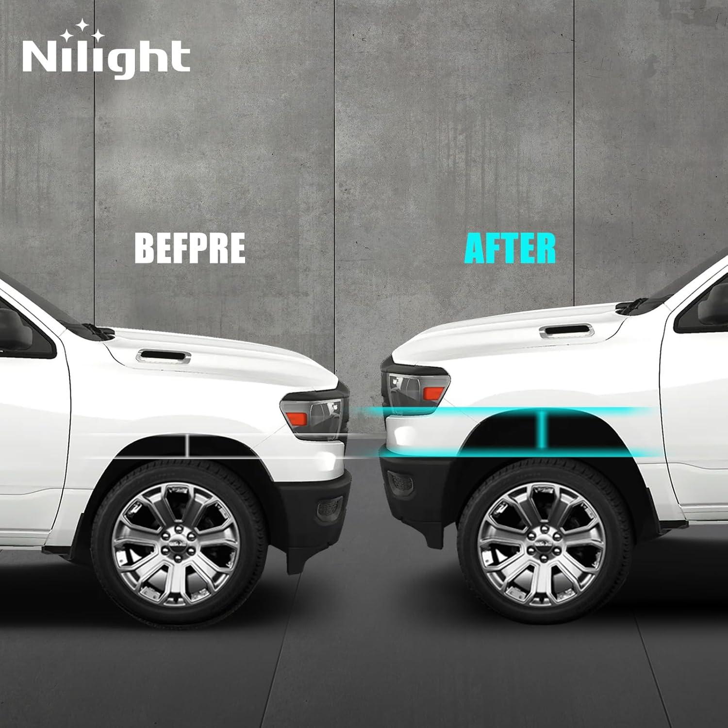 imageNilight 15inch Rear Leveling Kit for 20092023 Ram 1500 2018 2019 2020 2021 2022 202320002020 Tahoe Suburban Yukon 150020022013 Avalanche 1500 2WD 4WD Rear Raise Suspension Strut Spacers