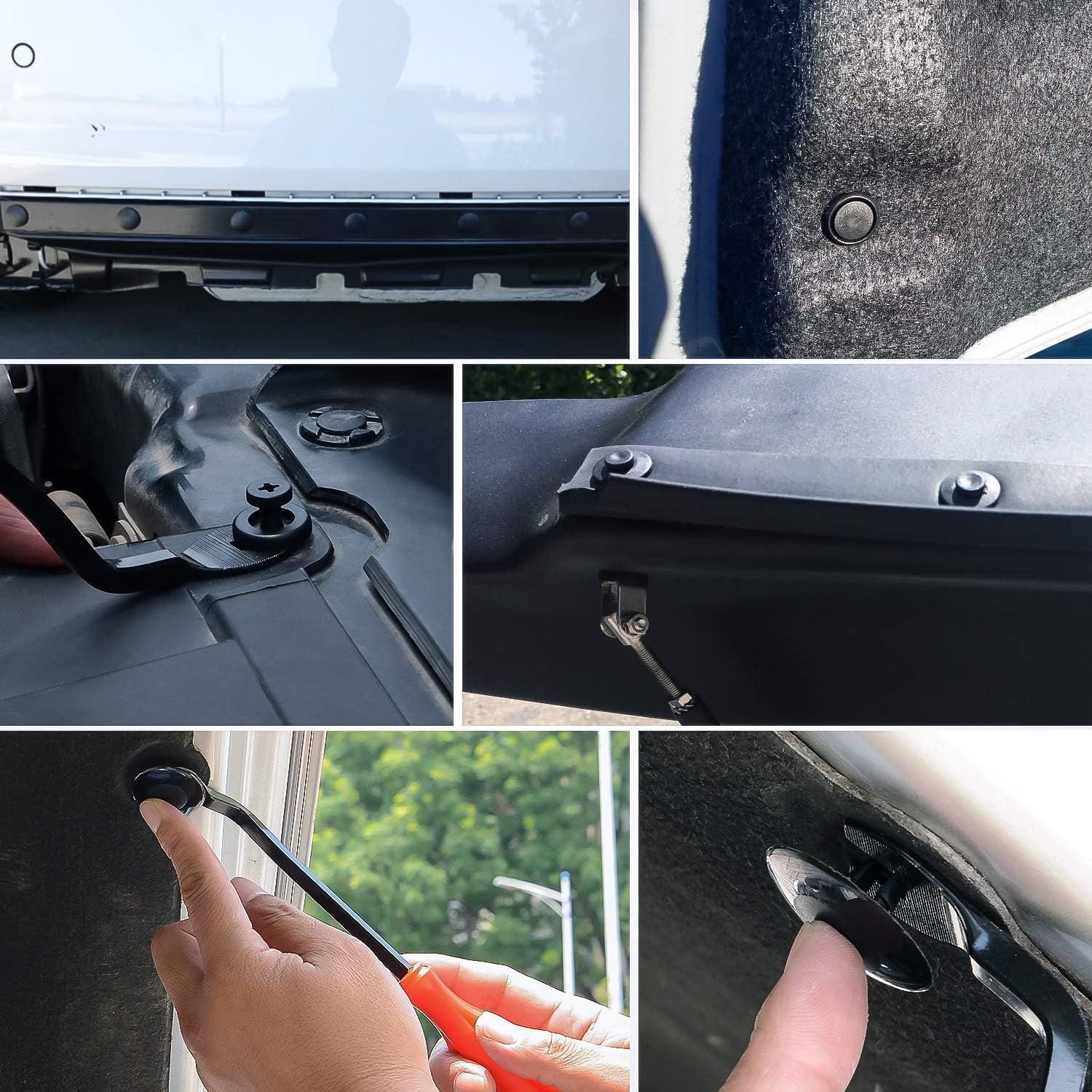 imageNilight 166 Pcs Car Retainer Clips ampampScrew Grommets  12 Most Popular Sizes ampamp Applications for GM Toyota Honda Nissan Mazda  with Fastener Remover2 Years Warranty