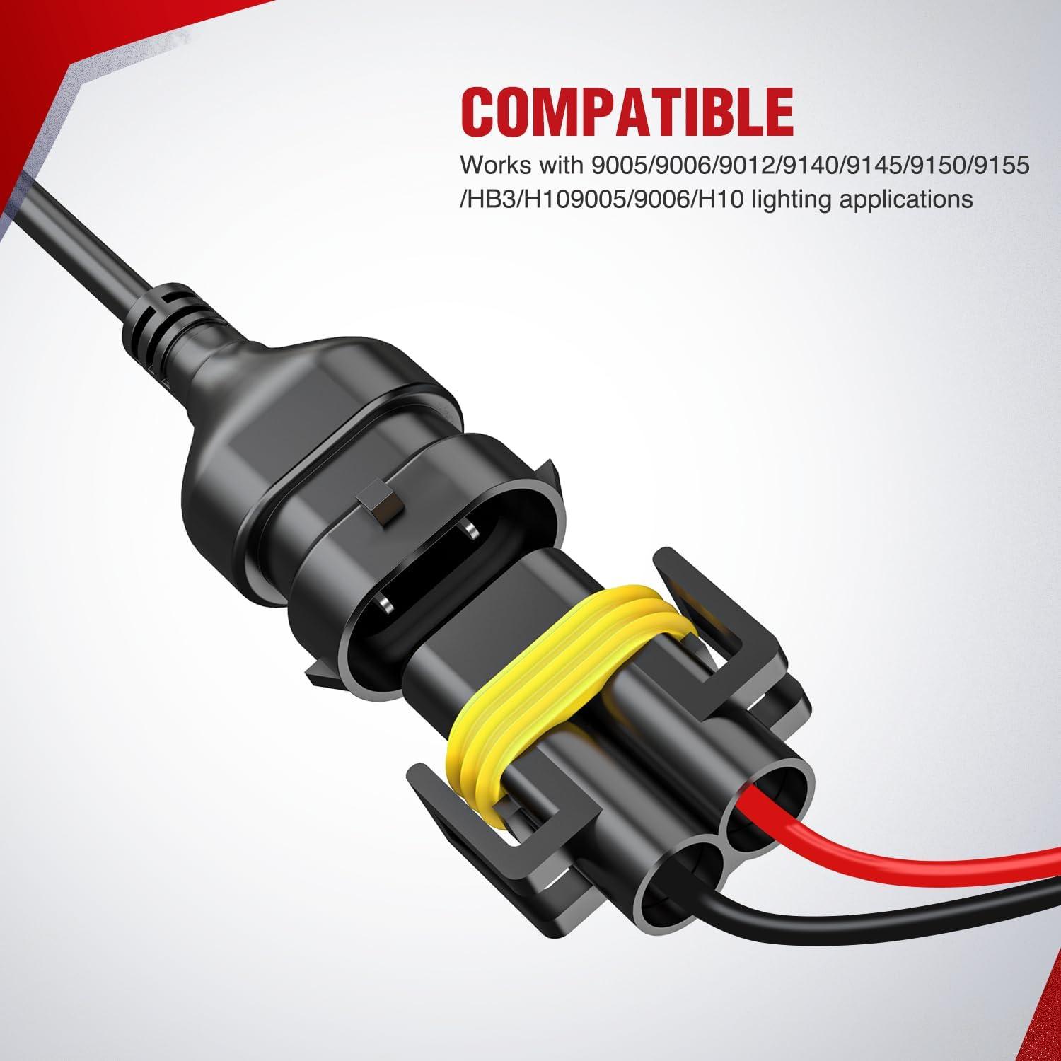 imageNilight 16AWG Heavy Duty Wiring Harness Kit  12V 5PIN Rocker Switch Relay Blade Fuse Socket Connector  Compatible with 9005 9006 9140 9145 HB3 H10 Fog Light Bulbs9005 Fog Light Wiring Harness