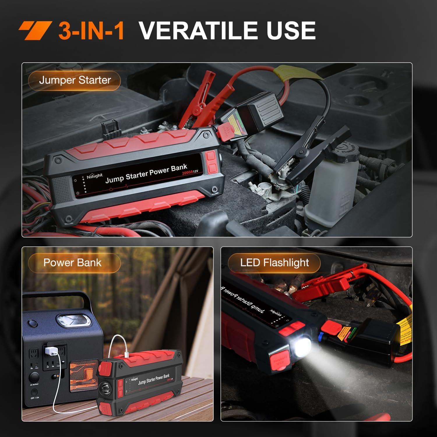 imageNilight 16AWG LED Light Bar Wiring Harness Kit 12V OnOff 3 Gang LED Pod Lights Rocker Switch Panel Power Relay Fuse 5Pin Toggle for Cars Boat ATV Trucks6 Leads2000A