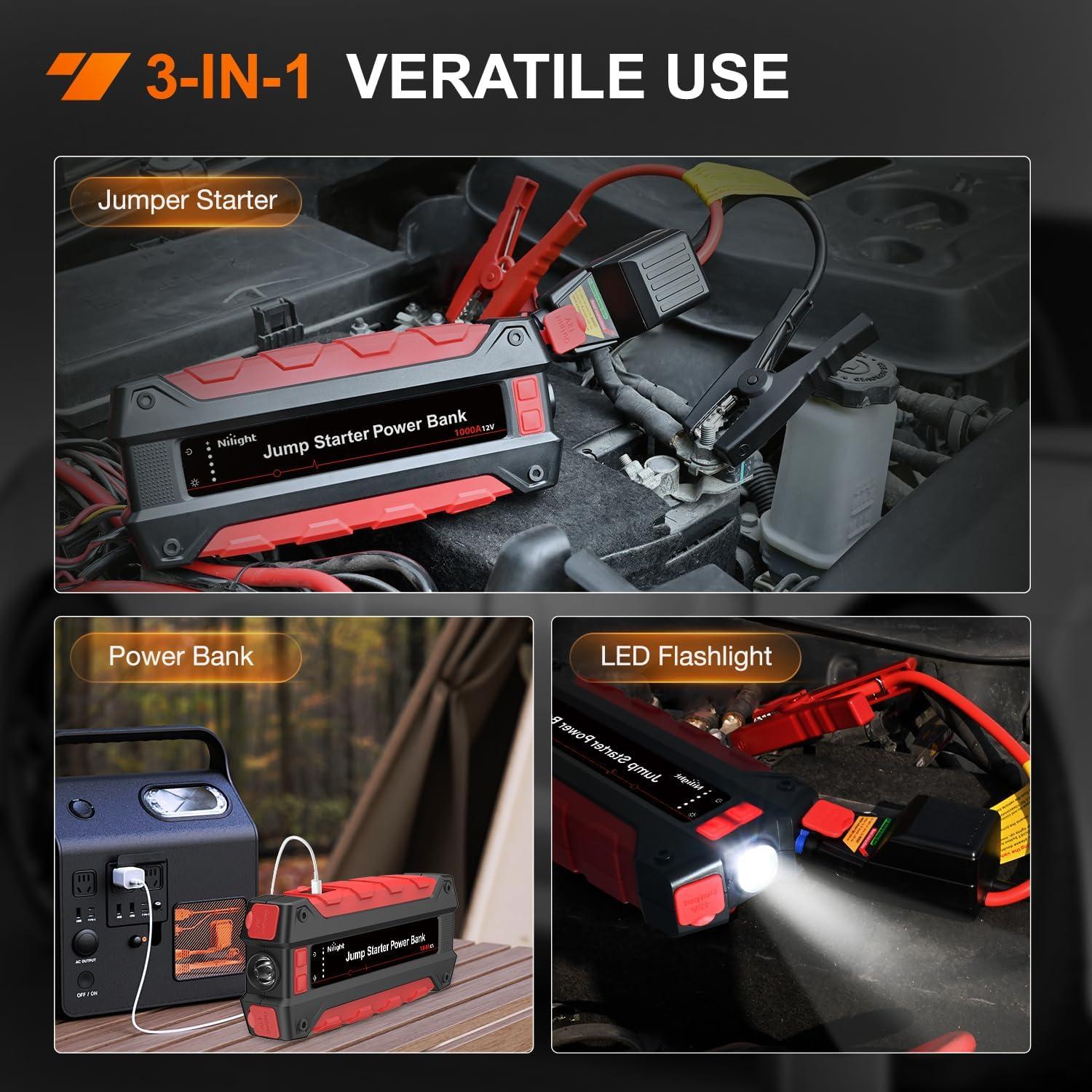 imageNilight 16AWG LED Light Bar Wiring Harness Kit 12V OnOff 3 Gang LED Pod Lights Rocker Switch Panel Power Relay Fuse 5Pin Toggle for Cars Boat ATV Trucks6 Leads1000A