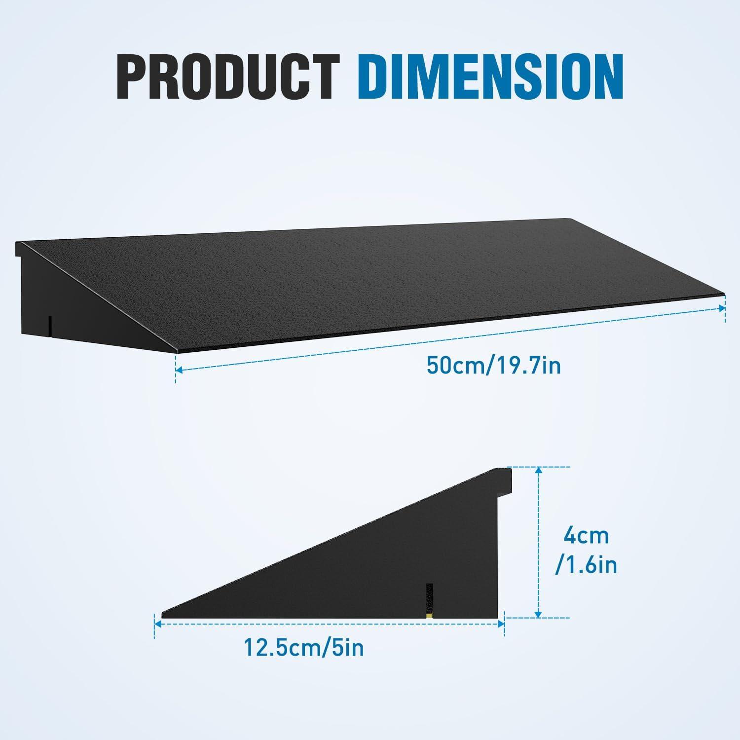 imageNilight 16quot Rise Threshold Ramp for Doorways 197quot Wide Low Profile Rubber Smooth Access Door Ramp for Doorway Curb Home Steps Bathroom16 Rise